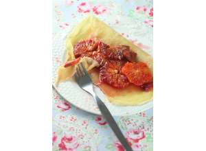 Блинчики с цыпленком и апельсином