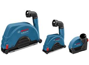 Резка и штрабление без пыли:  вытяжные кожухи Bosch для профессиональных угловых шлифмашин