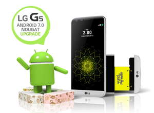LG G5 получил обновление до Andorid Nougat в корее, затем обновление станет доступно в других странах