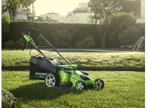 Аккумуляторная газонокосилка Greenworks Twin Force (G40LM49DB)