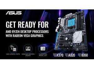 ASUS объявляет о поддержке десктопных процессоров AMD Ryzen с интегрированным графическим ядром Radeon Vega Graphics