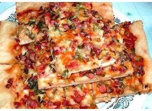 Пицца из теста на кефире