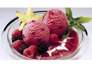 Сорбет из малины и красной смородины