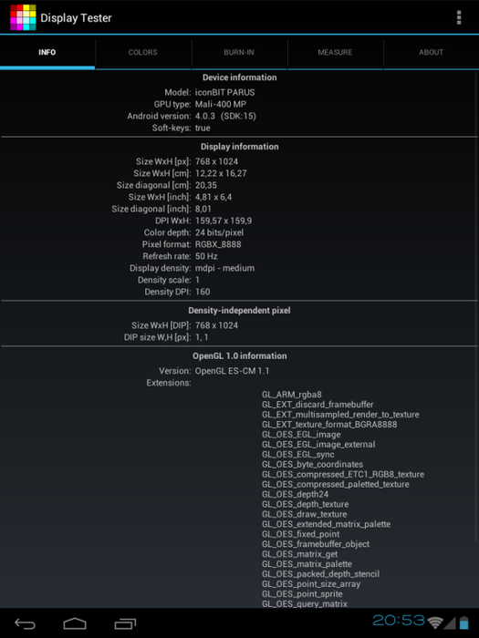 Планшет iconBIT PARUS