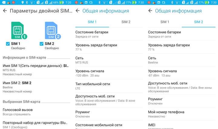 Смартфон ASUS ZenFone 2 обладает двумя независимыми модулями связи