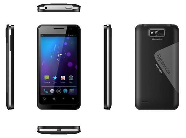 Смартфон Highscreen Alpha GTR - с разных ракурсов