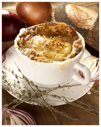 Mila's gourmet corner: French onion soup recipe (рецепт французского лукового супа)