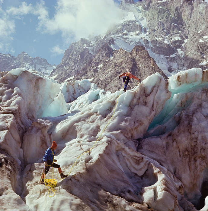 Кавказ. Алибекский ледник. Теберда