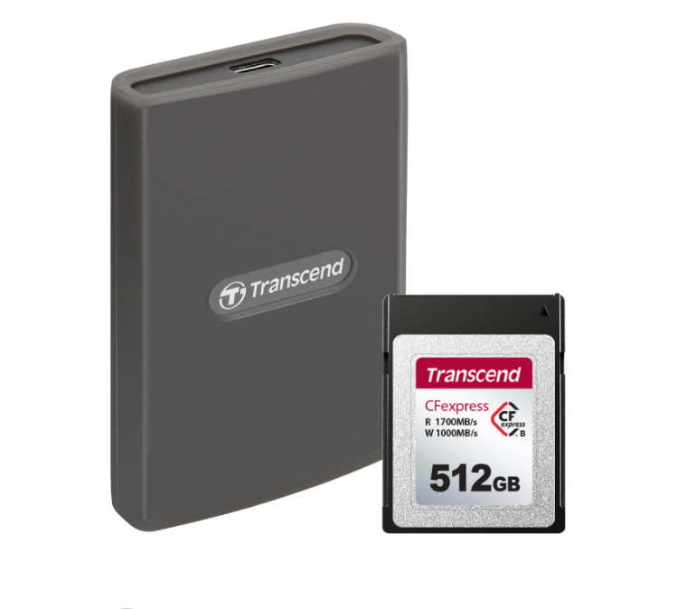 Transcend, кард-ридер CFexpress Type B, карта памяти CFexpress Type B ...