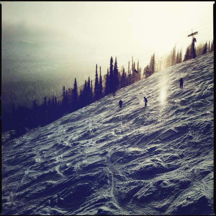 27.11.2011. Второй день мы катали по камням с самого верха