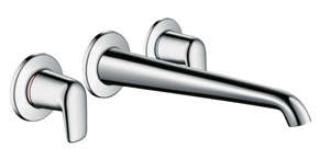 Смесители Axor Bouroullec на 3 отверстия для крепления на стене