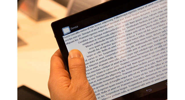 Прототип планшета с двусторонним сенсором компании Synaptics