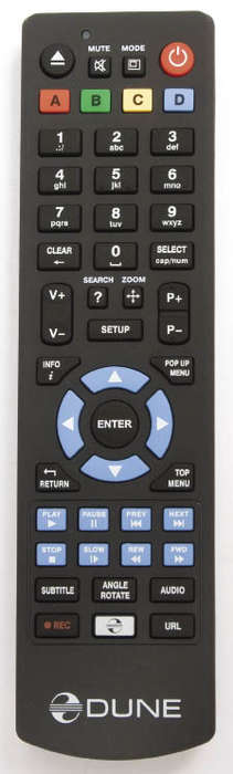 Пульт медиаплеера Dune HD Max 
