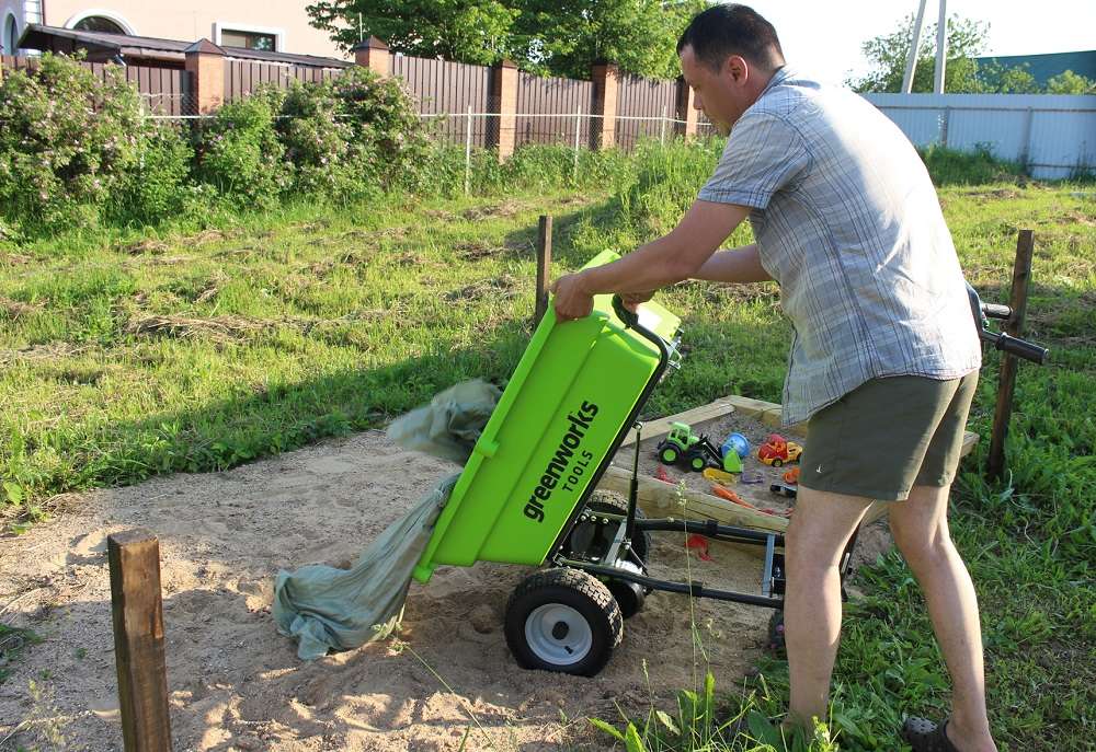 Тележка Greenworks G40GC.