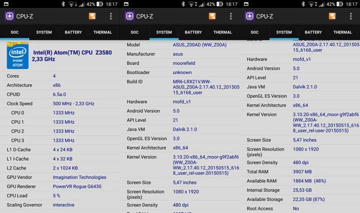 CPU-Z ZenFone 2