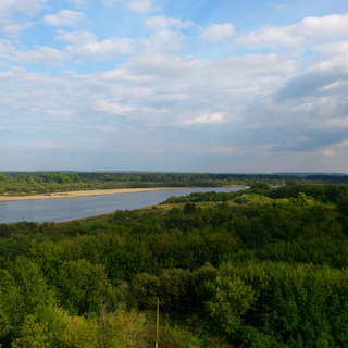река Вятка, вид с города Кирова