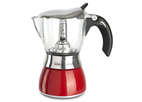 Кофеварка Bialetti Moka Crystal 6 порций красная