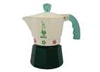 Кофеварка Bialetti Moka Flowers Green 4472 (на 3 чашки по 60 мл)