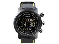 Black/Yellow Leather