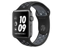 корпус из алюминия цвета «серый космос», спортивный ремешок Nike цвета «чёрный/холодный серый»