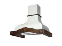 900 мм 650 м3/час багет темный орех