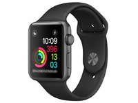 корпус из алюминия цвета «серый космос», спортивный ремешок чёрного цвета