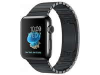 корпус из нержавеющей стали цвета «чёрный космос», блочный браслет цвета «чёрный космос»