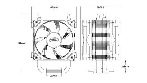 Система охлаждения Deepcool ICE BLADE 200M