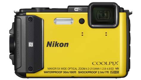 Компактный фотоаппарат Nikon COOLPIX AW130 Yellow