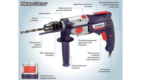 Дрель Sparky BUR2 160E