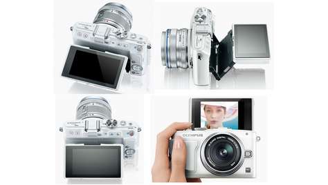 Беззеркальный фотоаппарат Olympus PEN E-PL6 с объективом 14–42