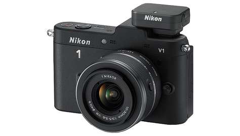 Беззеркальный фотоаппарат Nikon 1 V1 BK Kit + 10-30mm + 30-110mm
