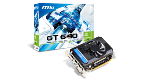 Видеокарта MSI GeForce GT 640 902Mhz PCI-E 3.0 4096Mb 1782Mhz 128 bit