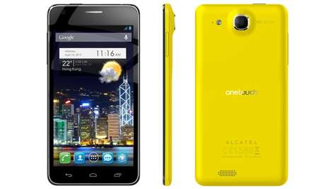 Смартфон Alcatel OneTouch Idol Ultra 6033 flash yellow