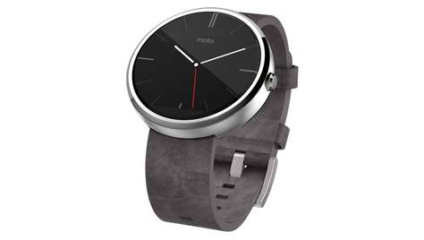 Умные часы Motorola Moto 360 Leather Gray