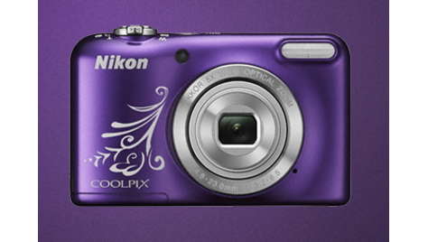 Компактный фотоаппарат Nikon COOLPIX L 31 Purple (с узором)