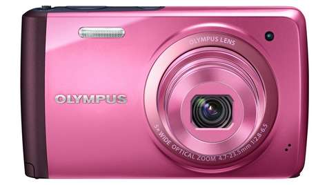 Компактный фотоаппарат Olympus VH-410 розовый