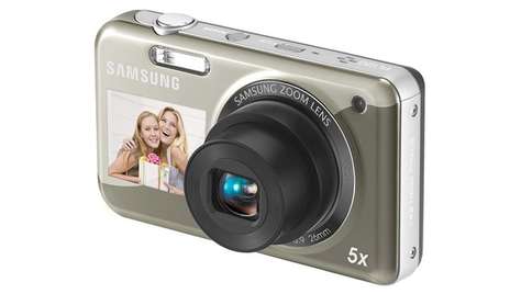 Компактный фотоаппарат Samsung PL120 серебристый