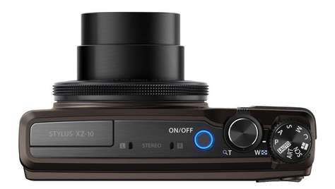 Компактный фотоаппарат Olympus XZ-10 коричневый