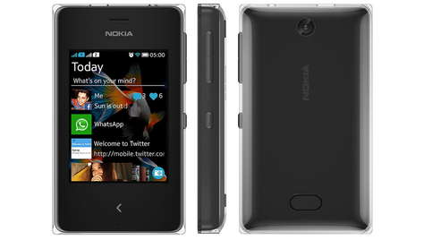 Смартфон Nokia Asha 500 Dual Sim Black