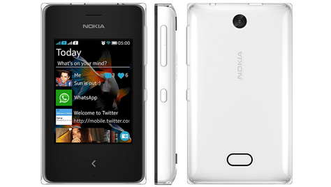 Смартфон Nokia Asha 500 Dual Sim White