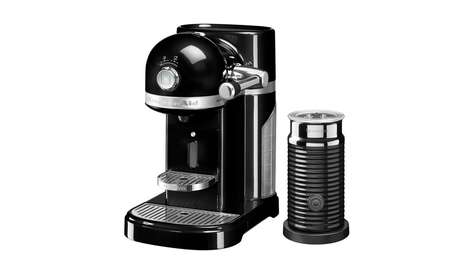 Кофемашина KitchenAid Nespresso, черная, + Aeroccino 3, 5KES0504EOB