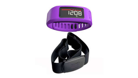 Умные часы Garmin Vivofit HRM Purple