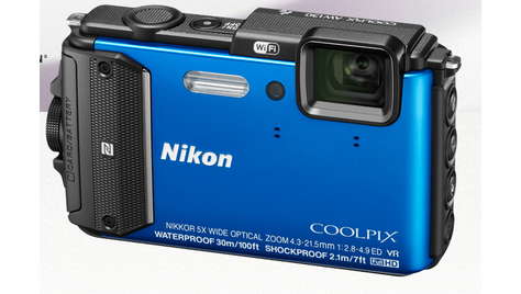 Компактный фотоаппарат Nikon COOLPIX AW130 Blue