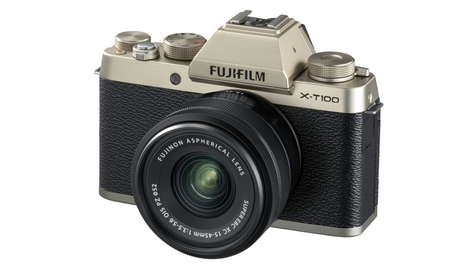 Беззеркальная камера Fujifilm X-T100 Kit 15-45 mm Champagne Gold