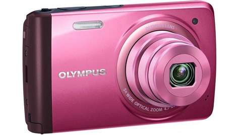 Компактный фотоаппарат Olympus VH-410 розовый