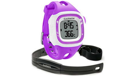 Спортивные часы Garmin Forerunner 15 GPS HRM Violet/White