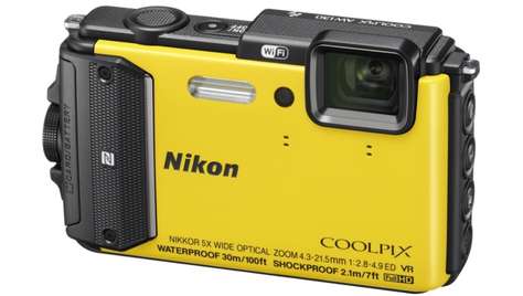 Компактный фотоаппарат Nikon COOLPIX AW130 Yellow