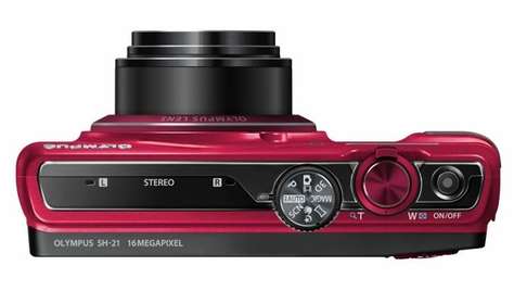 Компактный фотоаппарат Olympus SH-21 красный