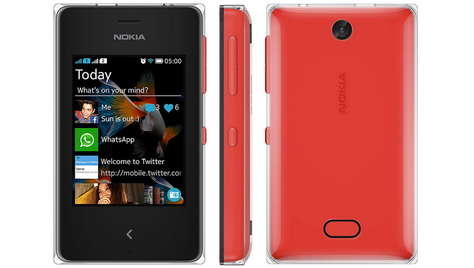 Смартфон Nokia Asha 500 Dual Sim Red